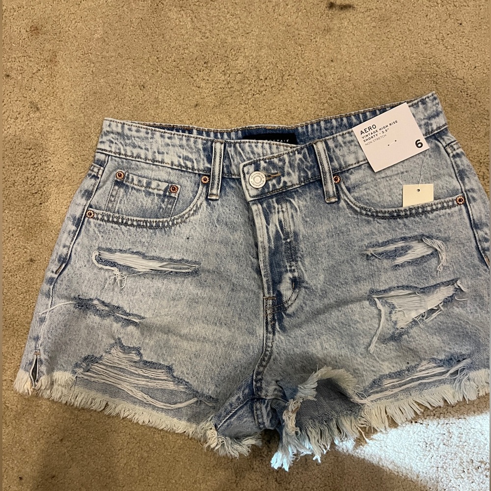 high waisted jean shorts